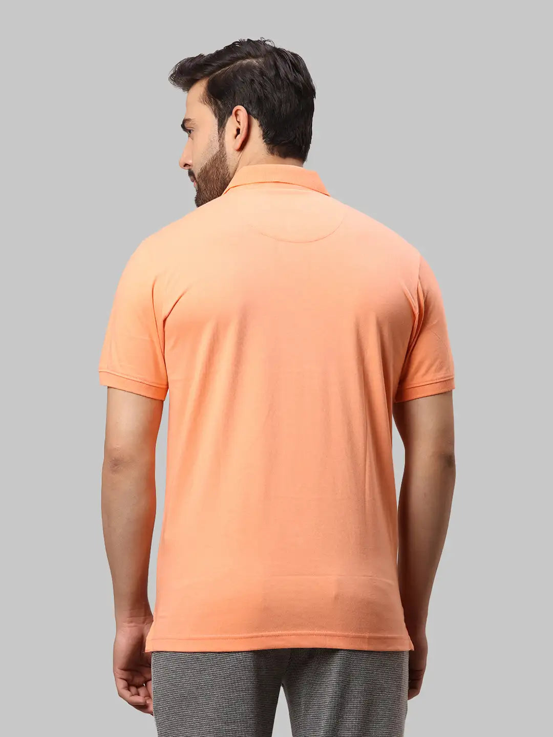 Men Slim Fit Medium Blue T-Shirt
