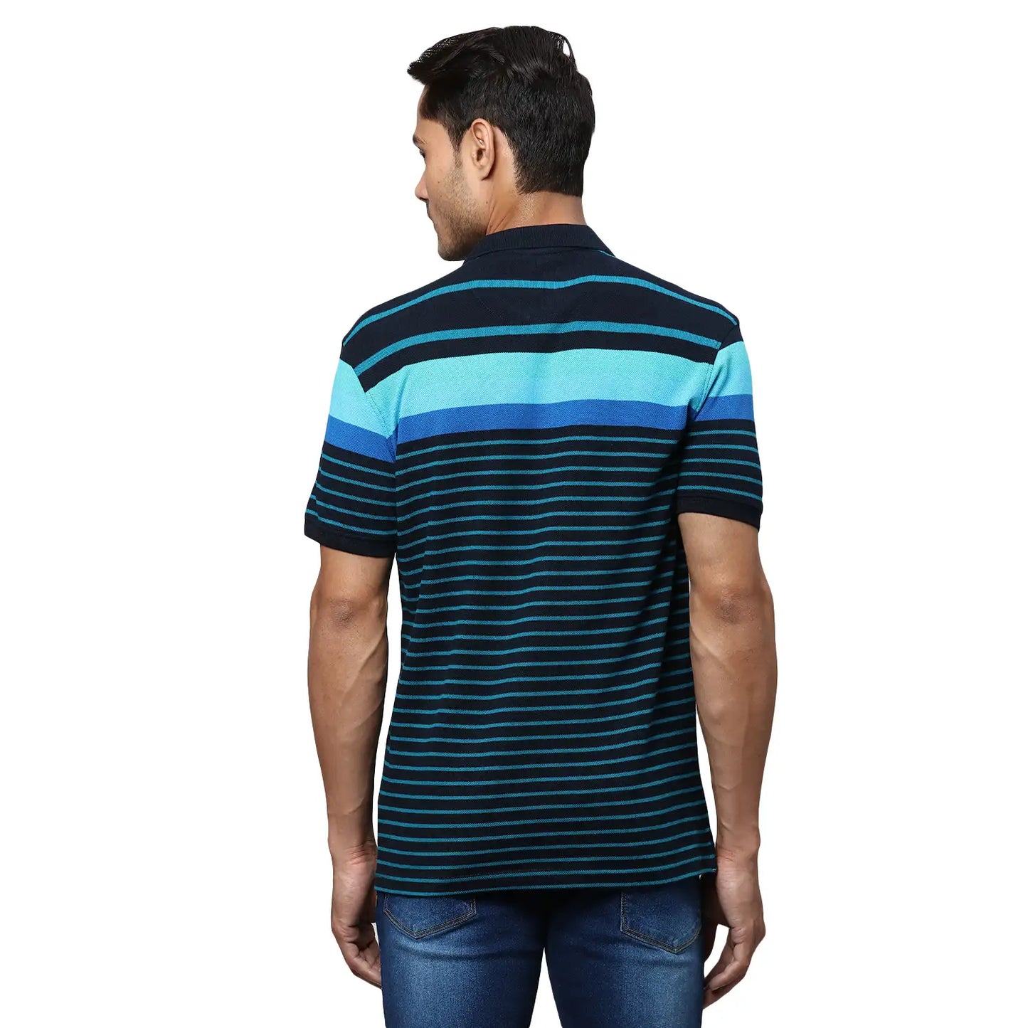 Men Slim Fit White Polo