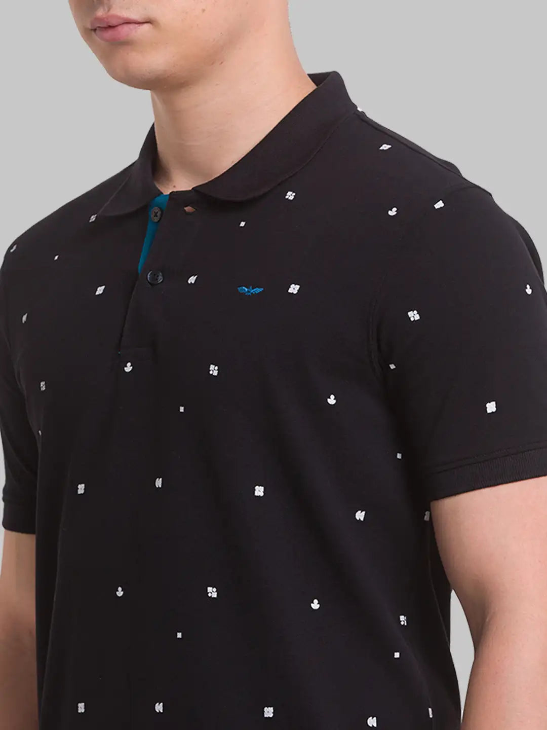Men Slim Fit Yellow T-Shirt & Polo