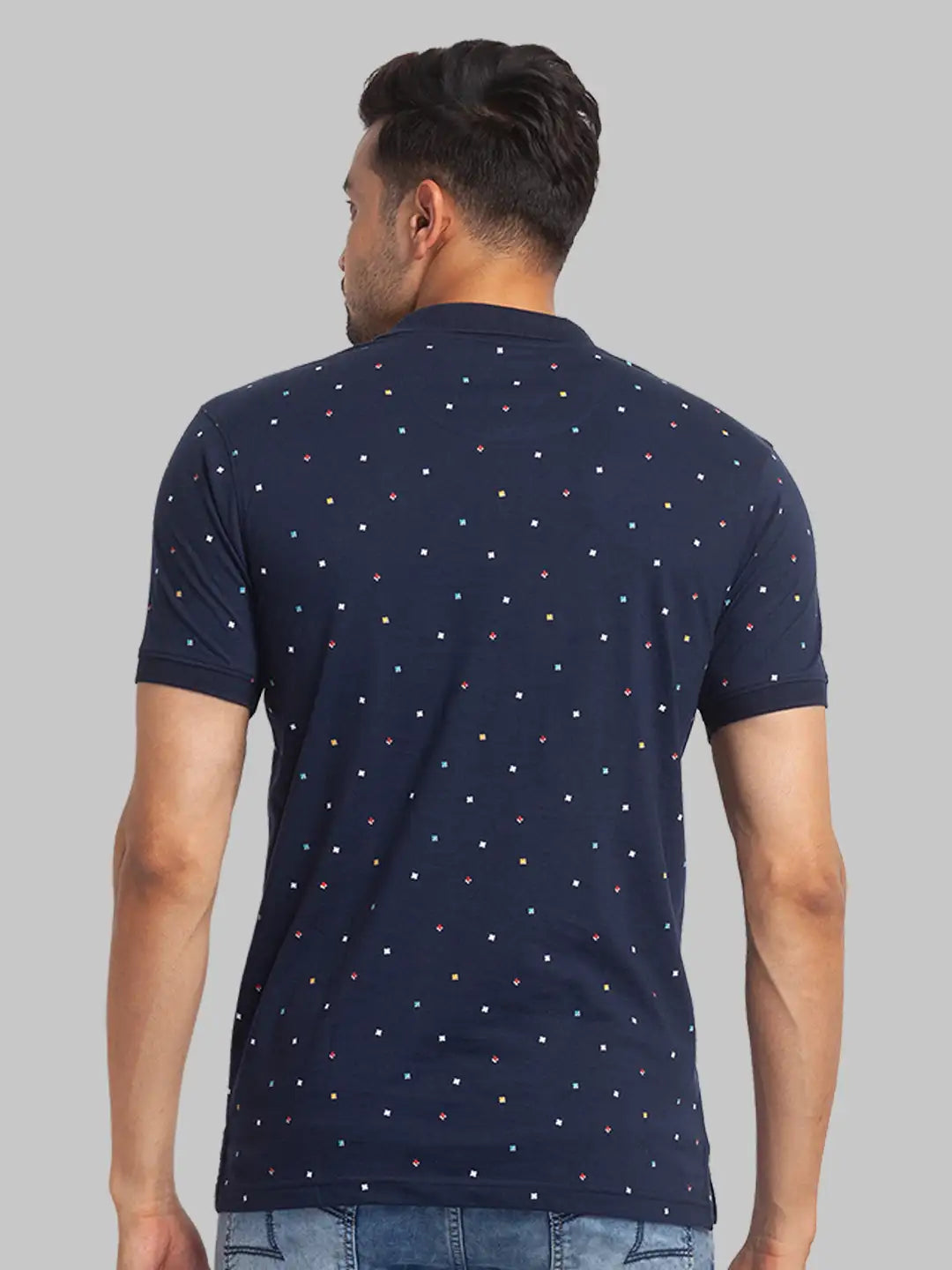 Men Slim Fit White T-Shirt & Polo