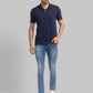 Men Slim Fit White T-Shirt & Polo