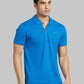 Men Slim Fit Blue Polo