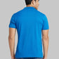 Men Slim Fit Blue Polo