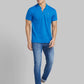 Men Slim Fit Blue Polo