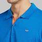 Men Slim Fit Blue Polo