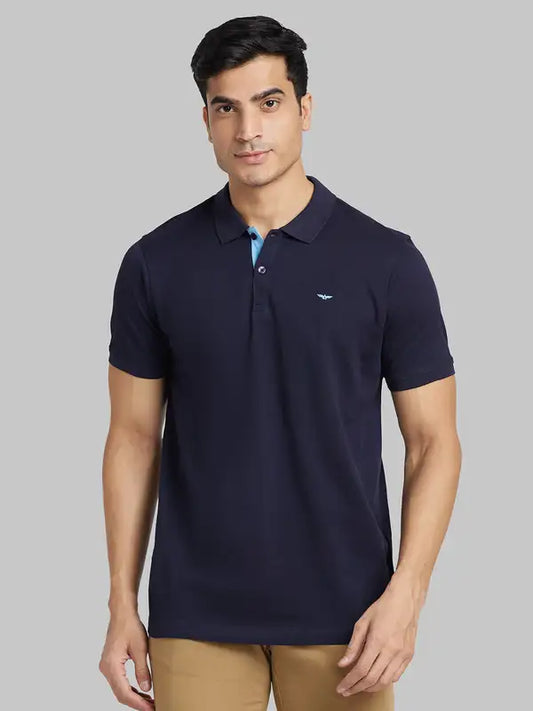 Men Slim Fit White Polo