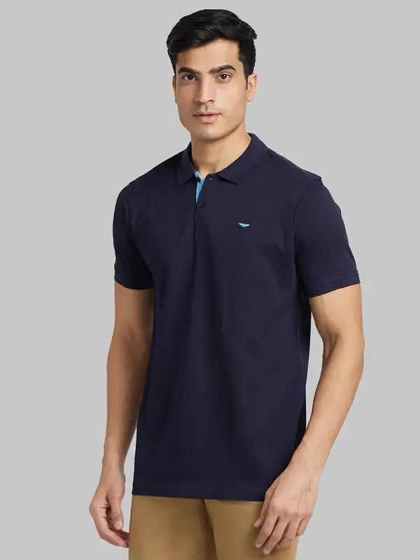 Men Slim Fit White Polo
