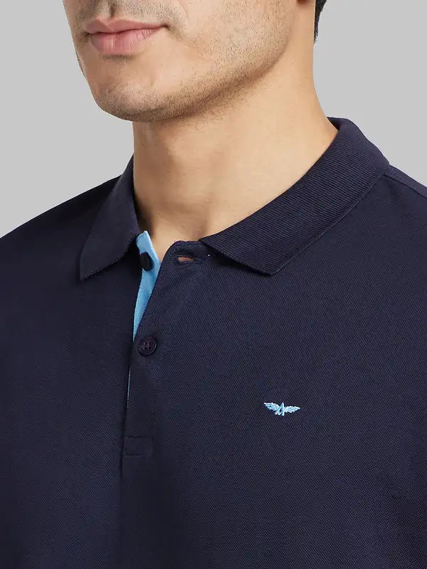 Men Slim Fit White Polo