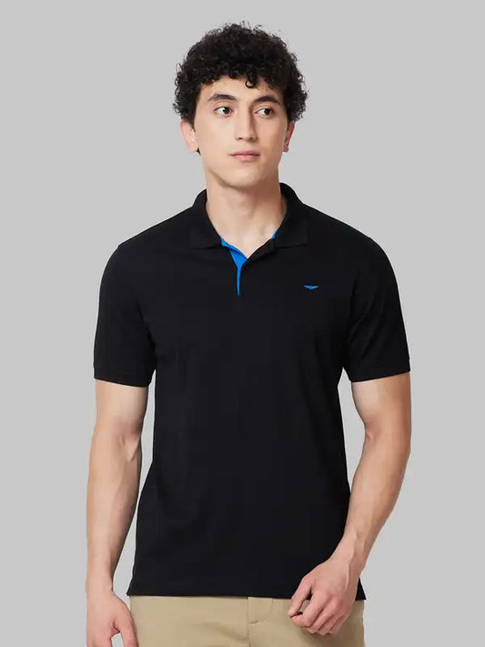 Men Slim Fit Green T-Shirt