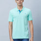 Men Green Slim Fit Print Cotton T-Shirt