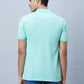 Men Green Slim Fit Print Cotton T-Shirt
