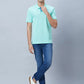 Men Green Slim Fit Print Cotton T-Shirt