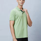 Men Red Slim Fit Solid Cotton T-Shirt