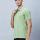 Men Red Slim Fit Solid Cotton T-Shirt