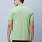 Men Red Slim Fit Solid Cotton T-Shirt