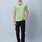Men Red Slim Fit Solid Cotton T-Shirt