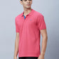 Men Yellow Slim Fit Solid Cotton T-Shirt