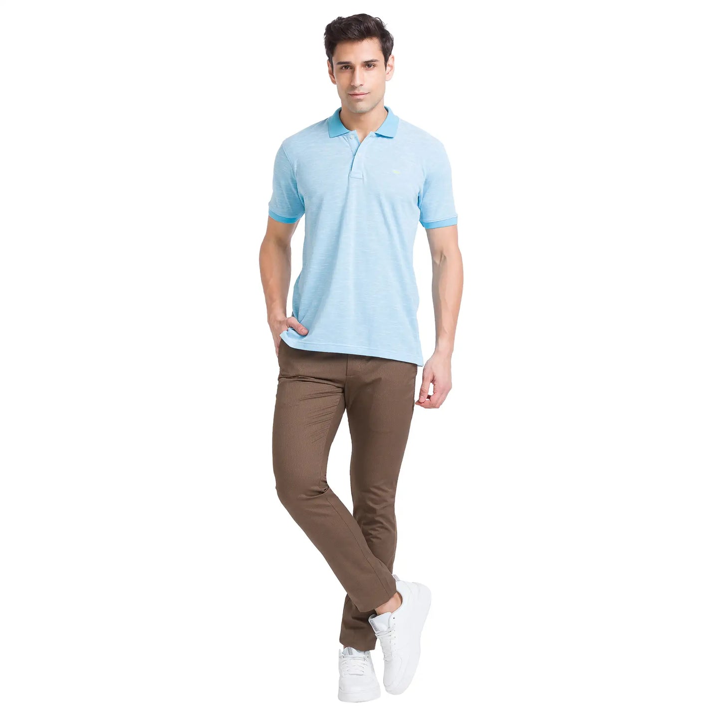 Men Slim Fit Red Polo