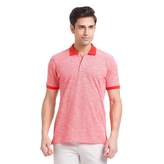 Men Slim Fit Teal Polo