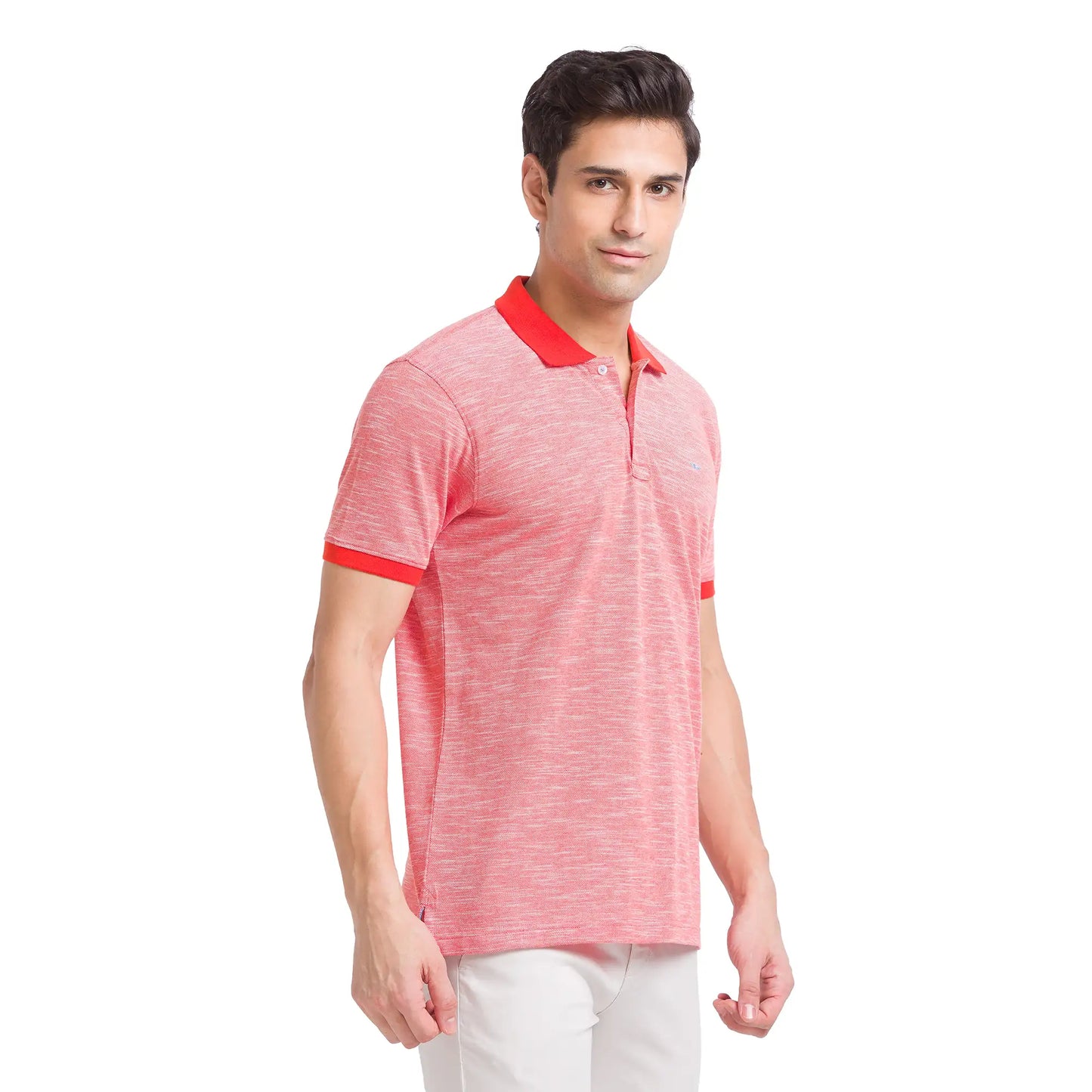 Men Slim Fit Teal Polo