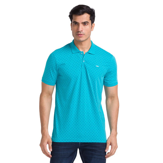 Men Slim Fit White Polo