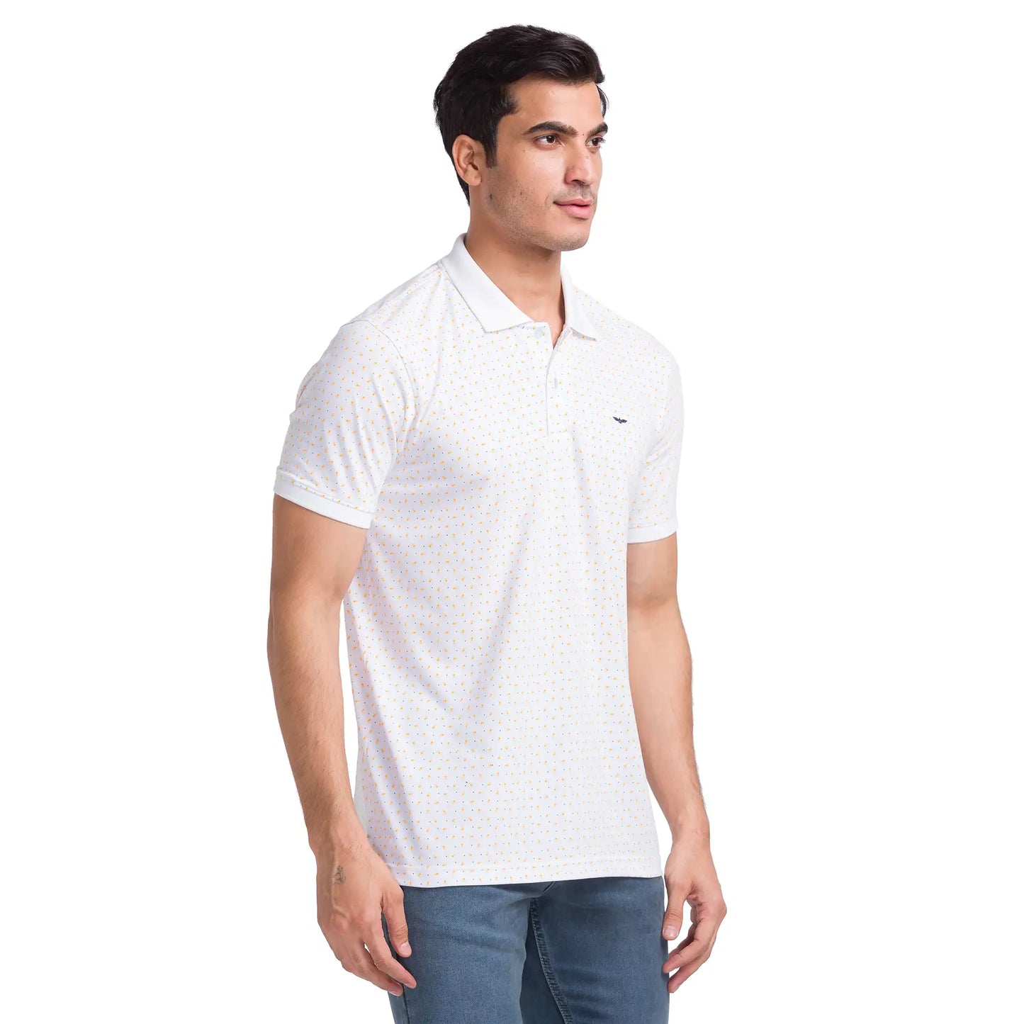 Men Slim Fit Light Fawn Polo