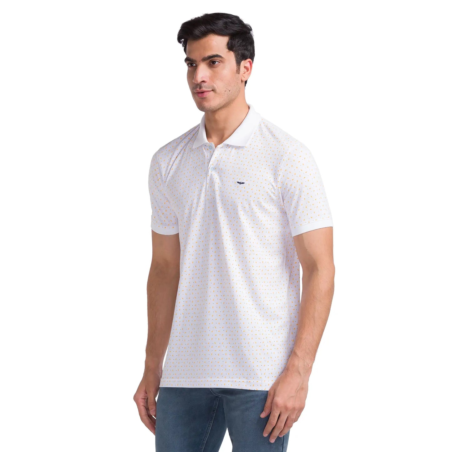 Men Slim Fit Light Fawn Polo