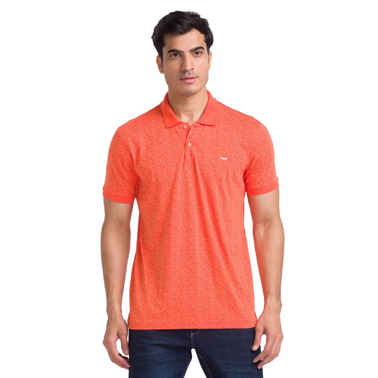 Men Slim Fit Yellow Polo
