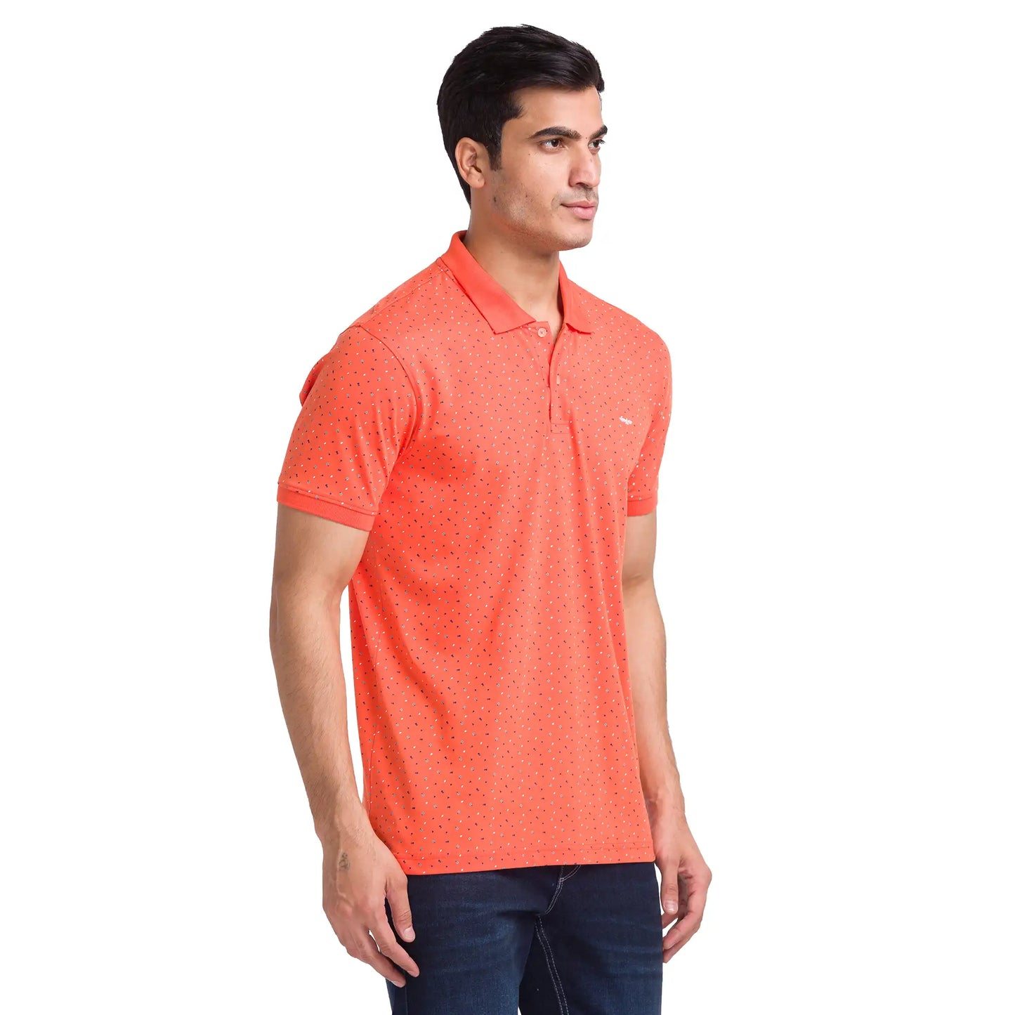 Men Slim Fit Yellow Polo