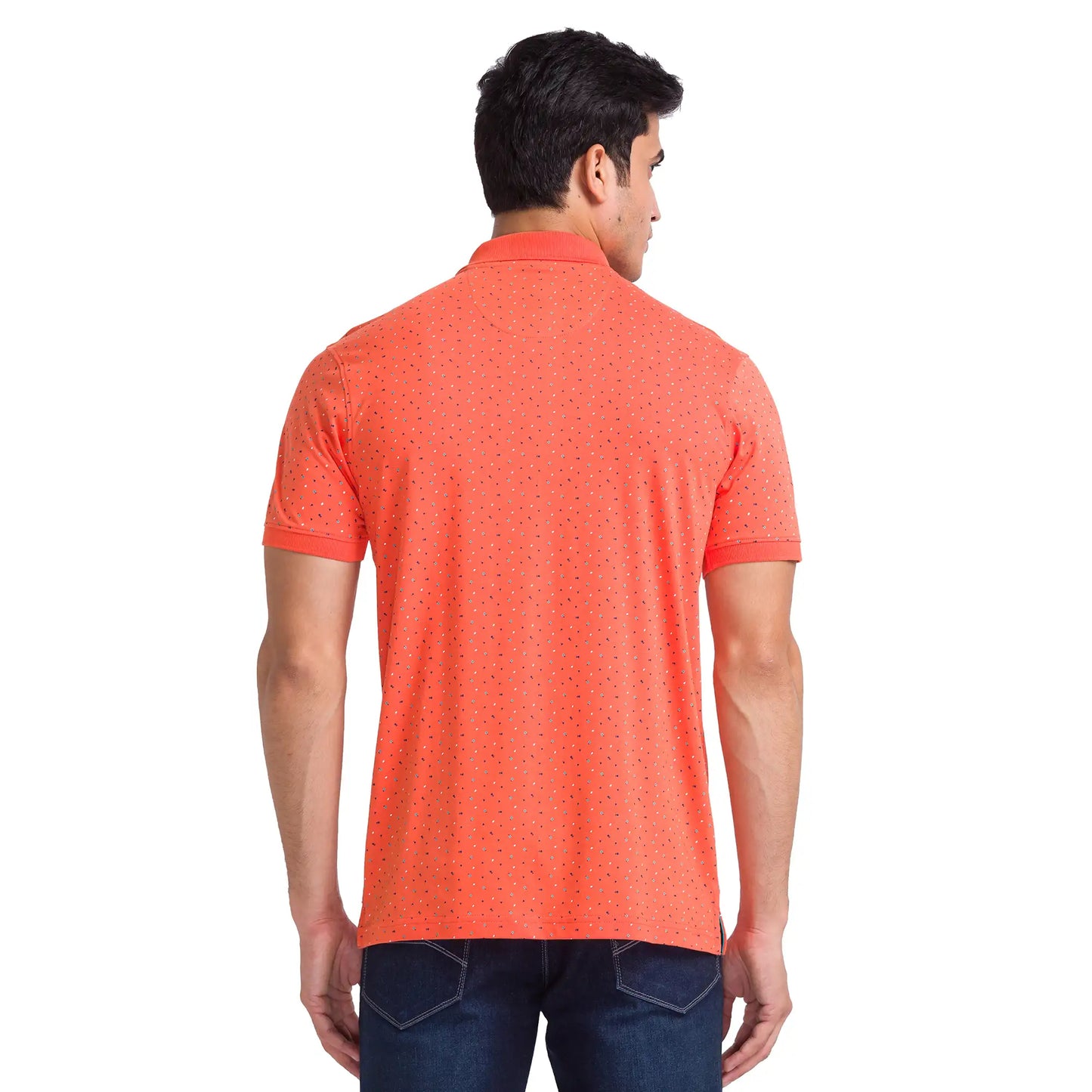 Men Slim Fit Yellow Polo