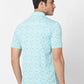 Park Avenue Men Green Print Slim Fit Cotton T-Shirt