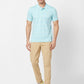 Park Avenue Men Green Print Slim Fit Cotton T-Shirt
