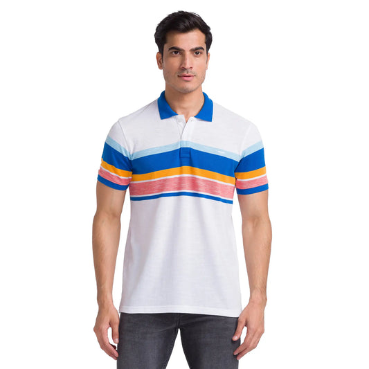 Men Slim Fit Orange T-Shirts