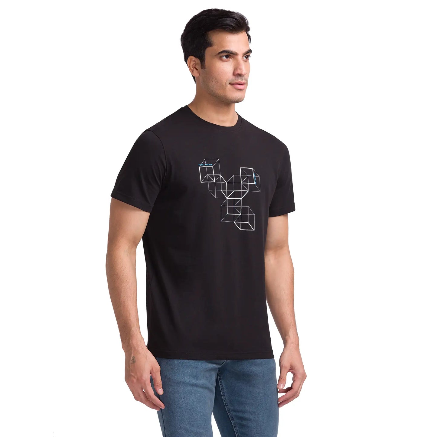 Men Slim Fit Light Green T-Shirts