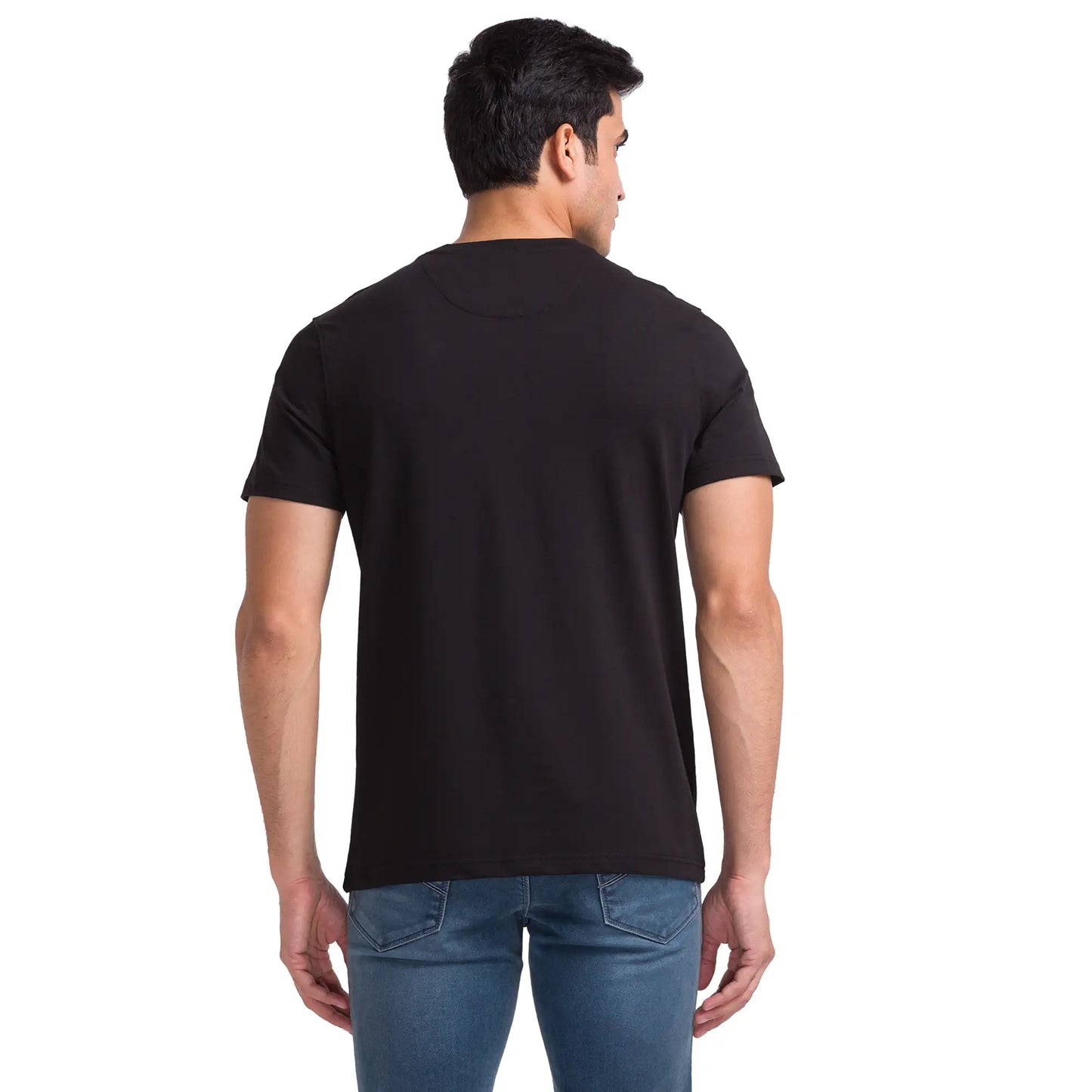 Men Slim Fit Light Green T-Shirts