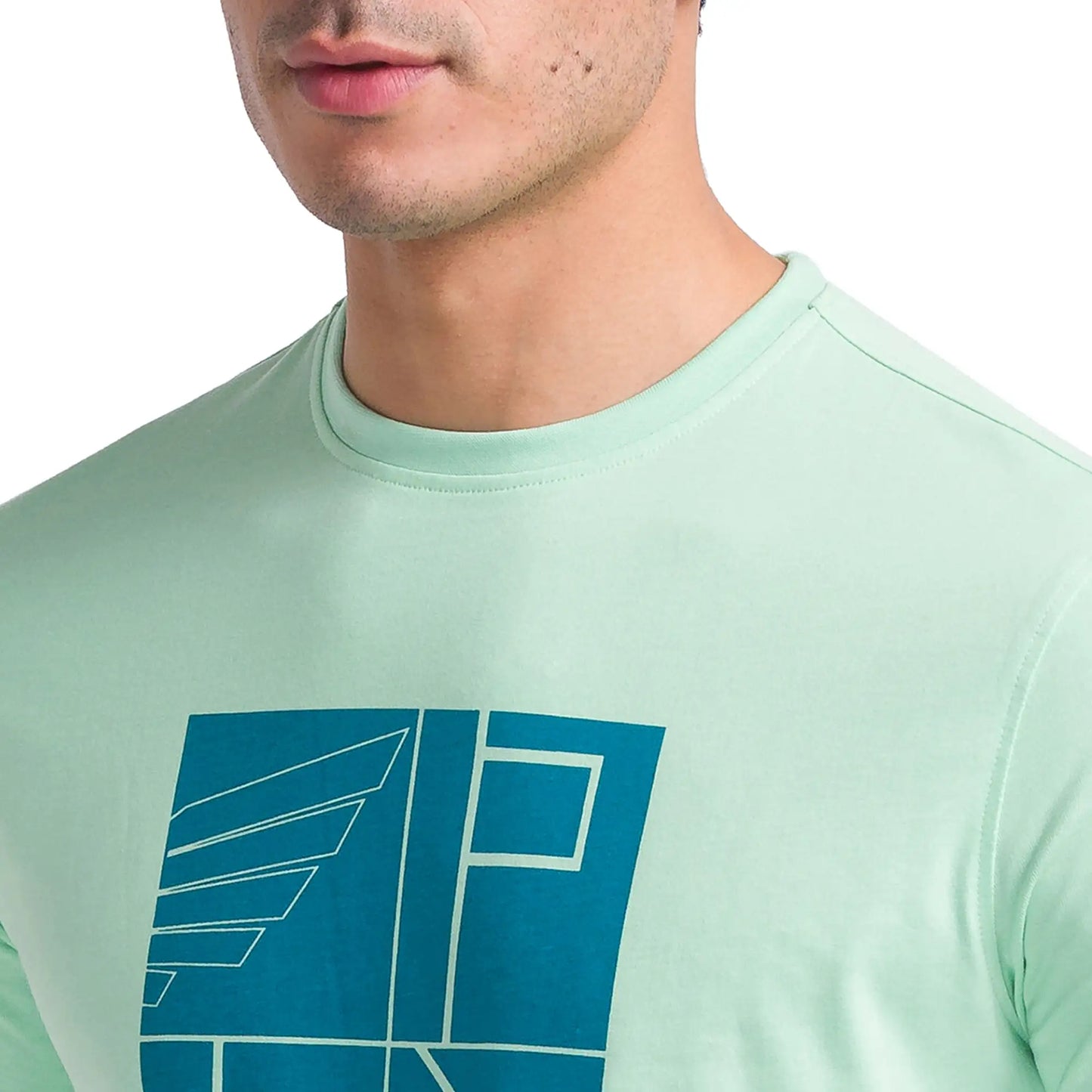 Men Slim Fit Pink T-Shirts