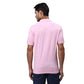 Men Slim Fit Pink T-Shirt