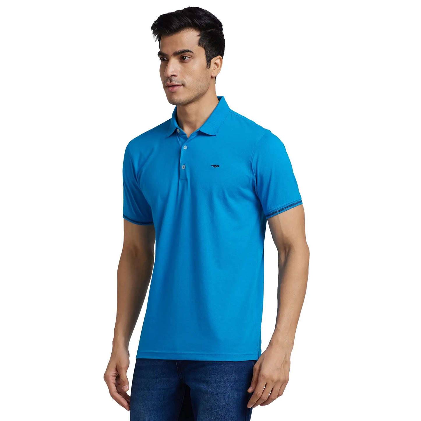 Men Slim Fit Black T-Shirt