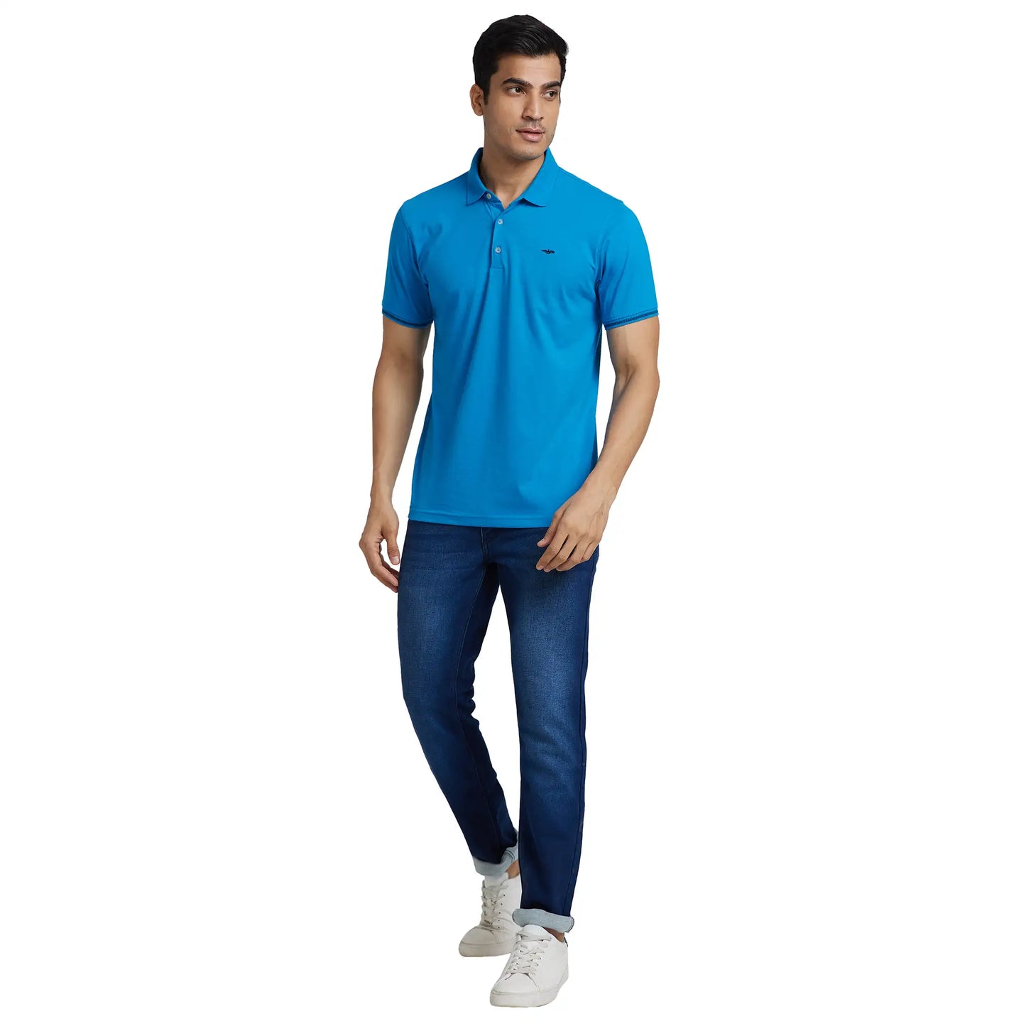 Men Slim Fit Black T-Shirt