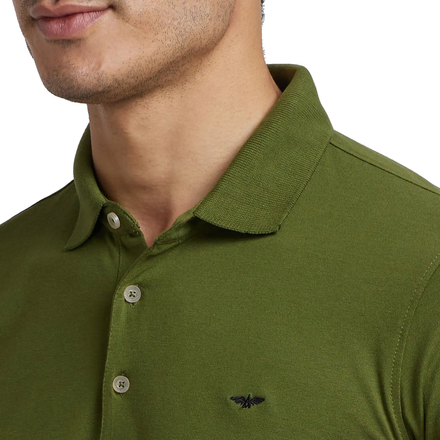 Men Slim Fit Light Blue T-Shirt