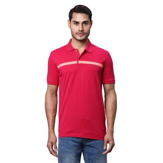 Men Slim Fit White T-Shirt