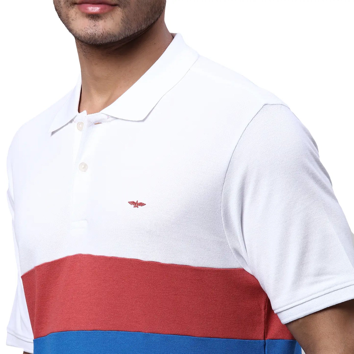 Men Slim Fit Blue T-Shirt