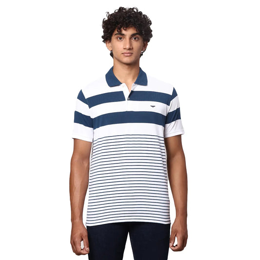 Men Slim Fit Green Polo