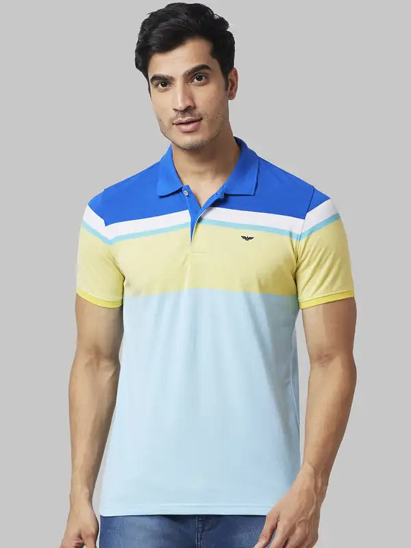 Men Slim Fit Green T-Shirt