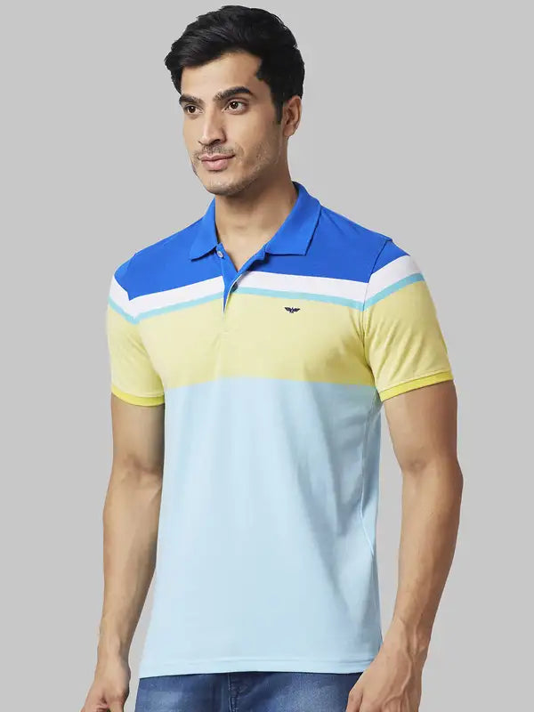 Men Slim Fit Green T-Shirt