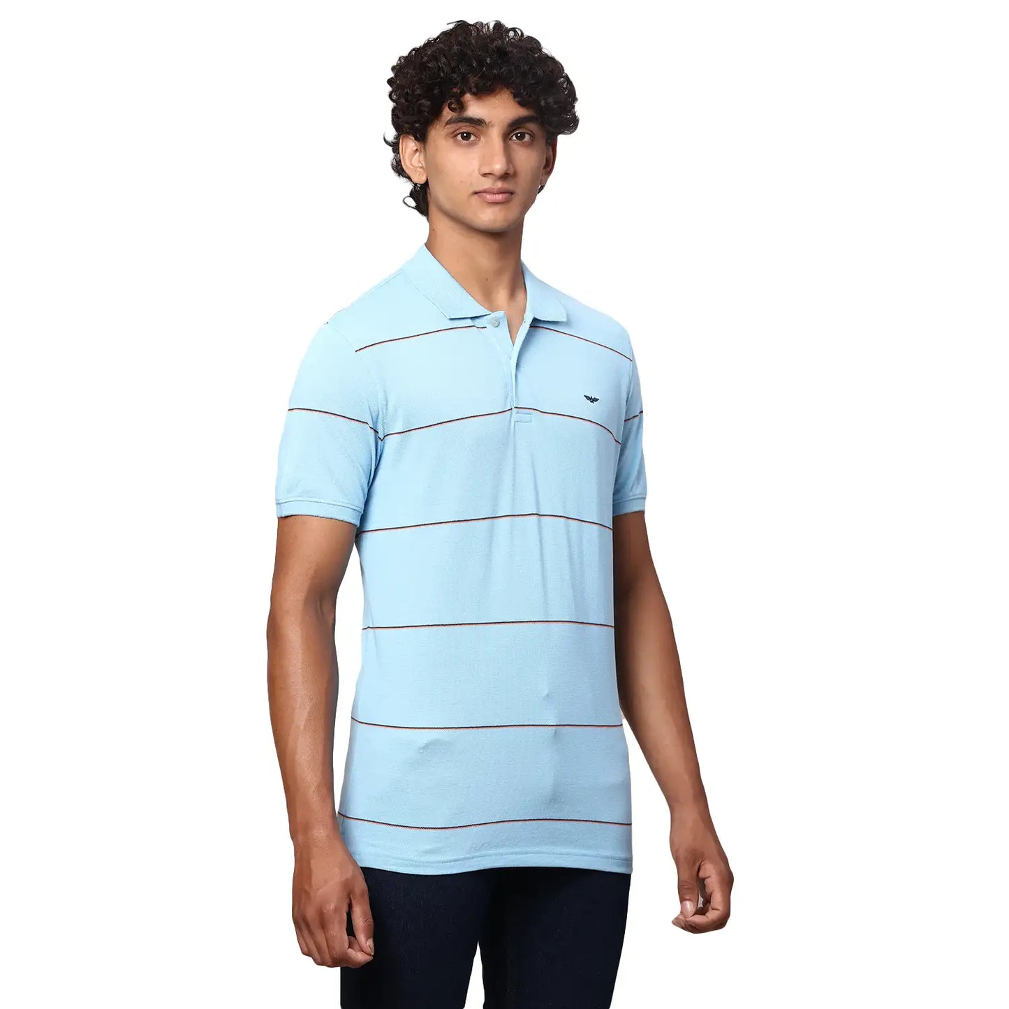 Men Slim Fit White Polo