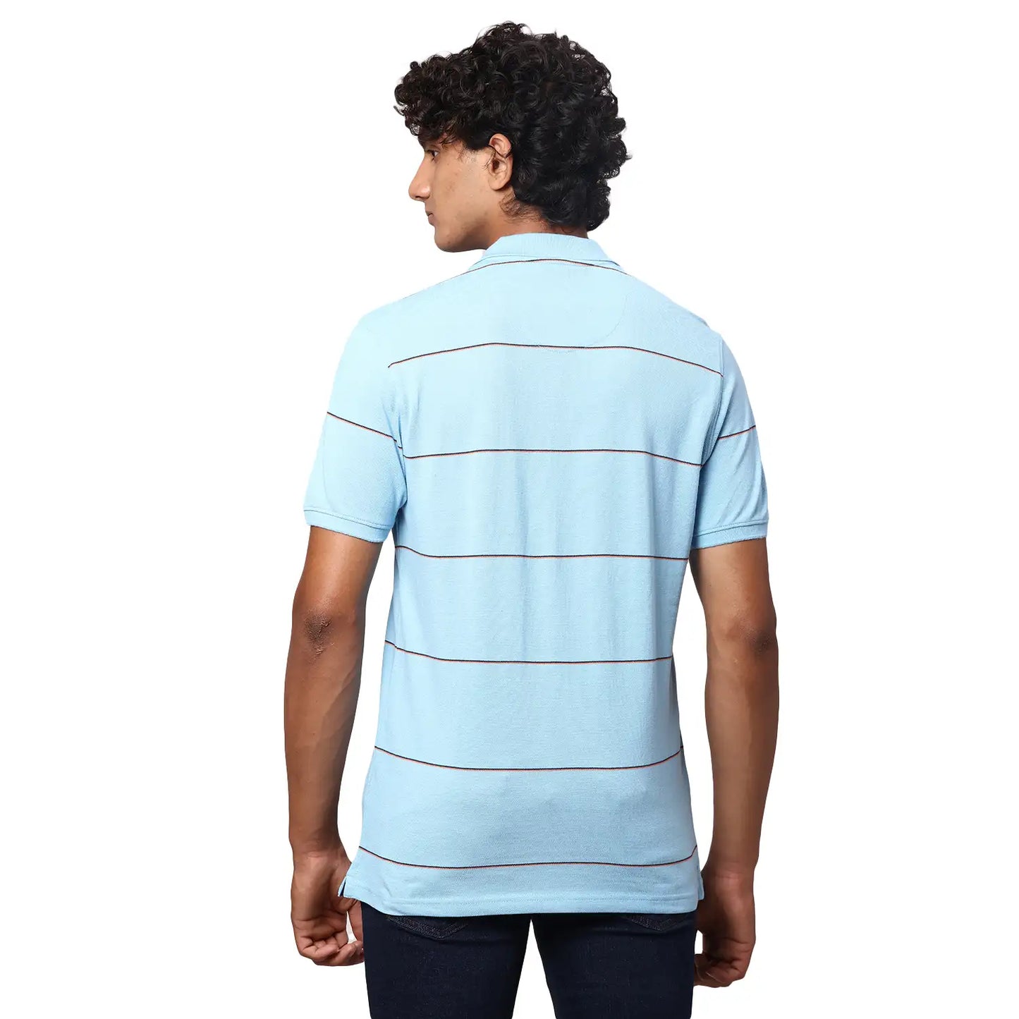 Men Slim Fit White Polo