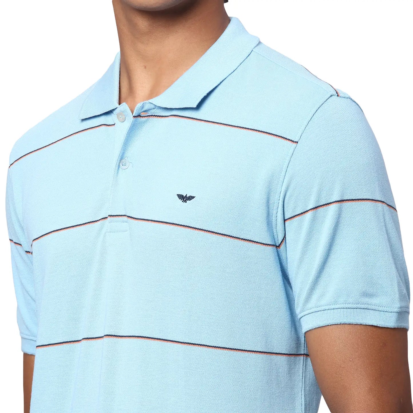 Men Slim Fit White Polo