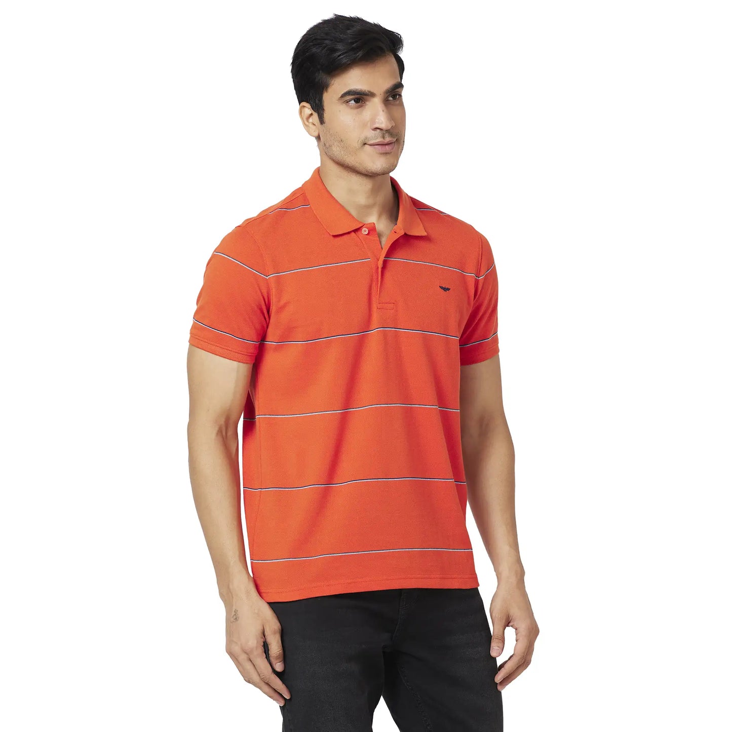 Men Slim Fit Green Polo
