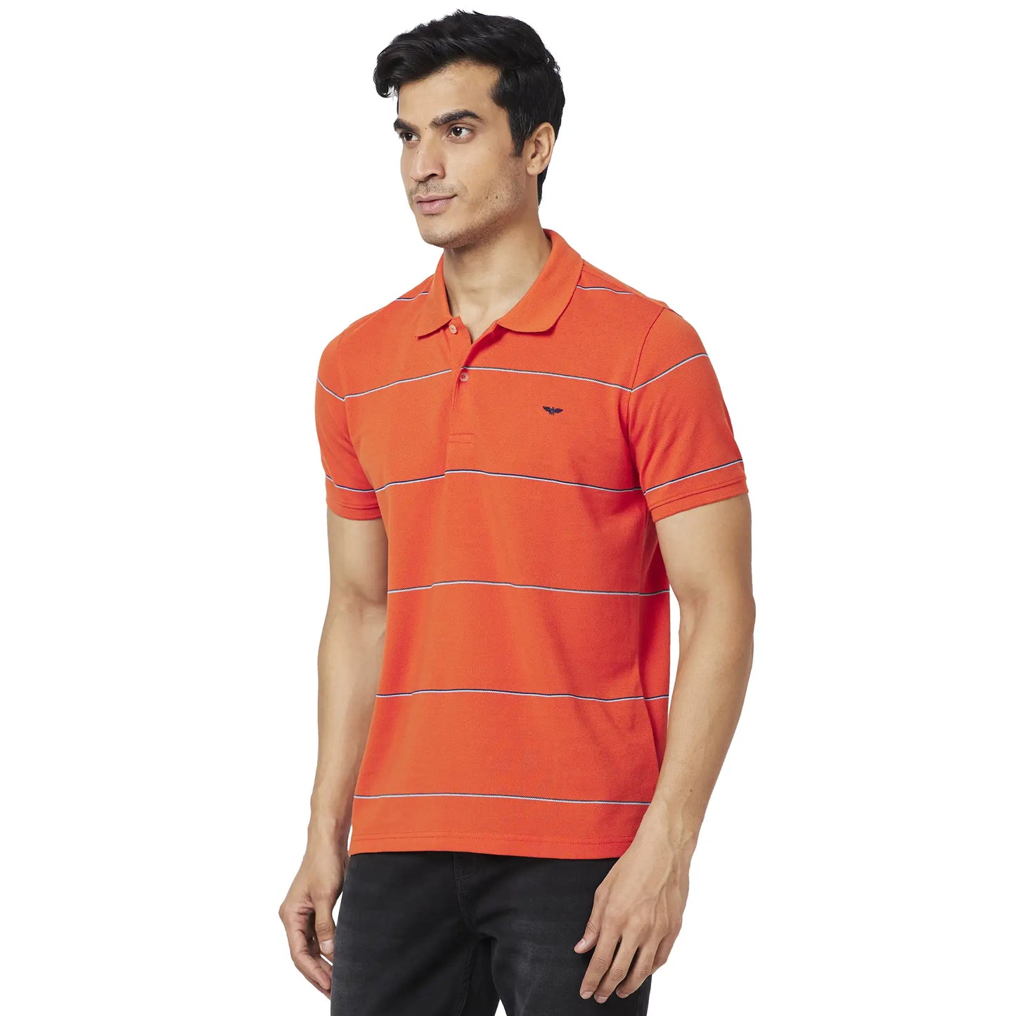 Men Slim Fit Green Polo